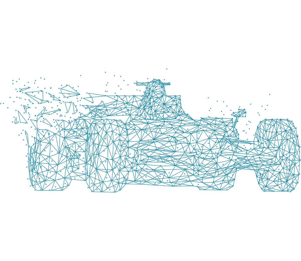 desenho de um carro de fórmula 1